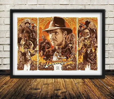 IndianaJones Trilogy - High Quality Premium Poster Print • $69.95