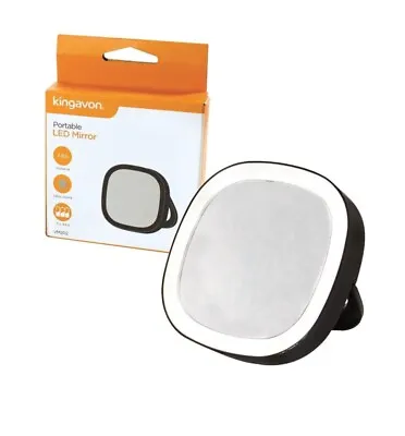 Portable Mirror Folding LED Mirrors With Light Stand Makeup Cosmetic Travel • £3.09