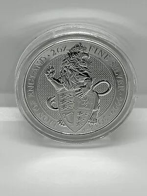 2016 The Queen's Beasts Lion Of England 2oz 999.9 Fine Silver Coin Royal Mint • £79.99