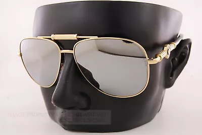 New VERSACE Sunglasses VE 2236 1002/Z3 Gold/ Grey Mirror Silver For Men Women • $208.99