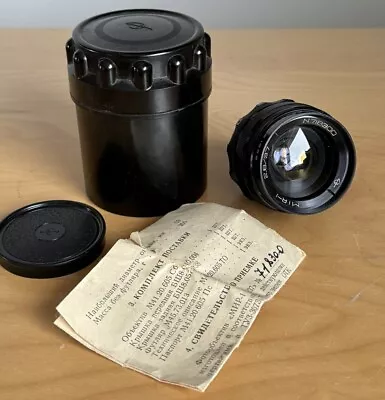 WIDE ANGLE USSR MIR-1 1958 BRUSSELS GRAND PRIX F2.8/37 SLR LENS M39 • $149.99