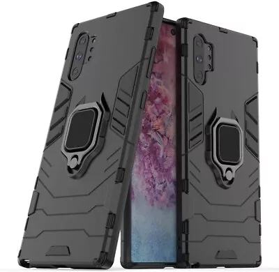 For SAMSUNG GALAXY NOTE 10 PLUS ARMOR CASE WITH STAND RING MAGNETIC HOLDER COVER • $14.75