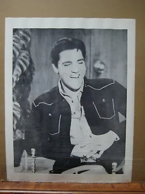 Vintage Poster ELVIS Presley Black And White 1970's Inv#G6654 • $44.97