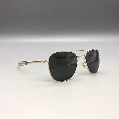 AO American Optical USA 5 1/2 Gold Vintage Aviator Pilot Sunglasses • $256.45