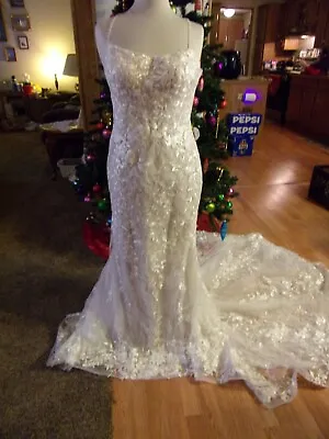 Mori Lee Wedding Gown By Madeline Gardner Size See Measurements • $350