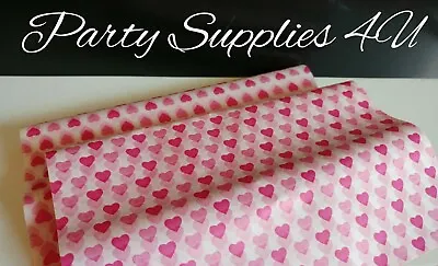 £2.99 • Buy Heart Greaseproof Paper Food/Wax/Sandwich/Wrapping/Tea Party/Love/Valentine X 10