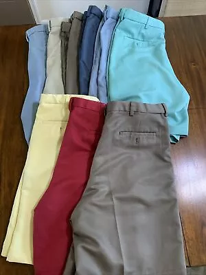 Haggar Mens Casual Golf Shorts Size 36 Lot Of 9 • $59.99