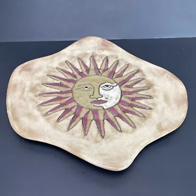 Design By Mara Mexico Stoneware Platter Dinner Plate Wall Art Sun Design 2010 • $45