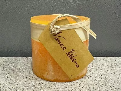 Vance Kitira Ritz Timber Orange 3” Pillar Candle Unused No Mess • $14