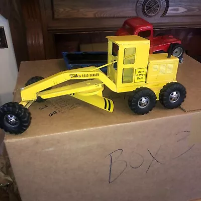 Vintage C1962 Yellow  No 512 Highway Tonka Road Grader Play Wear Condition 17” • $279