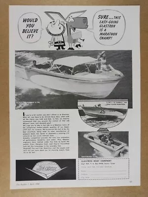 1964 Glastron Gulfstream V-194 Boat Vintage Print Ad • $9.99