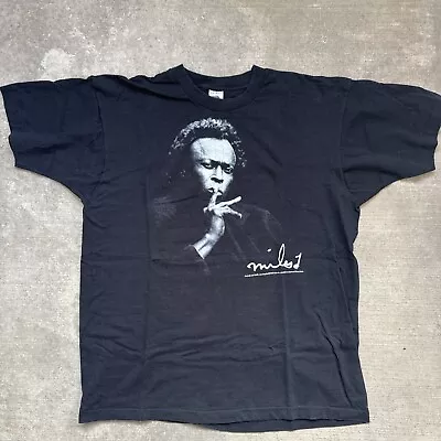 Vintage 1992 Miles Davis Photo Promo Jazz Band T Shirt Sz XL • $69.99