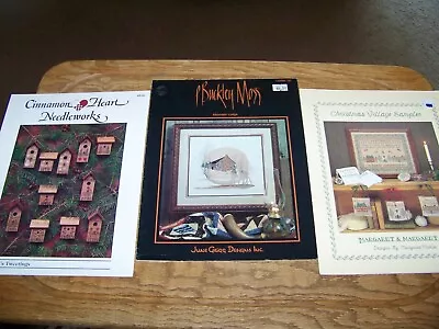 Lot Of 3 Cross Stitch Pattern Booklets P. Buckley Moss Mountain Lodge & Ornament • $19.71