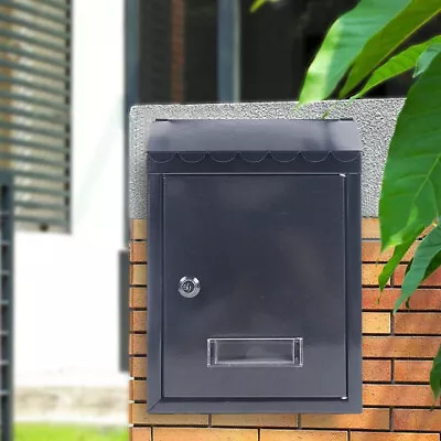 Extra Large Drop Box Wall Mounted Mailbox Outdoor Home Office Hotels Lockable • $37