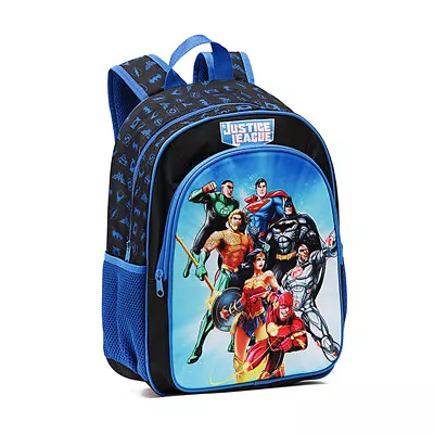 Justice League 3D EVA Childrens/Kids Backpack School Bag 38x28x16cm Blue • $32