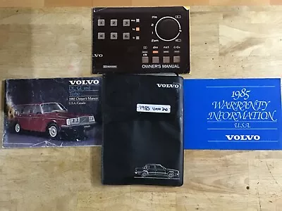 🇸🇪 1985 Volvo 240 All Models Oem Owners Manual + Audio & Warranty Book + Case • $24.77