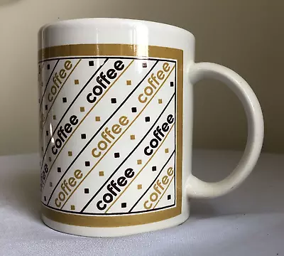 Vintage 1970s Finest Ceramics Striped Coffee Mug Cup Retro 8oz • $8