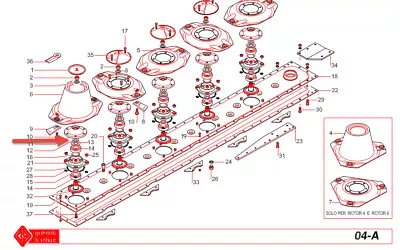 26152 Spacer Ring  For Gribaldi Salvia DM Series Disc Mowers  • $17.75