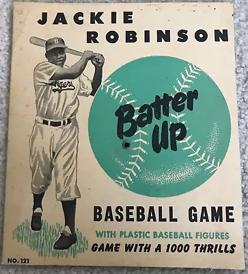 Vintage 1951 Jackie Robinson Batter Up Baseball Board Game Brooklyn Dodgers • $299