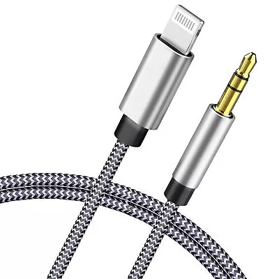 3.5mm Jack AUX Adapter Cable Cord To Car Audio For IPhone 7 8 X XS 11 12 13 PRO • £3.97
