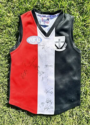 $0.99 • Buy St Kilda Saints AFL Signed Footy Jumper Nick Riewoldt Authentic Players Signed