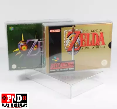 25 SNES N64 Super Nintendo 64 Box Protectors Clear Case Plastic Sleeve Thick  • $29.99