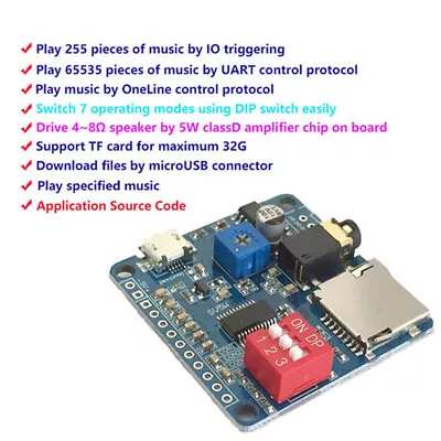 Voice Playback Module Board MP3 Trigger Player SD/TF Card For Arduino A3GS • $5.06