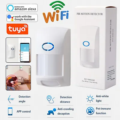 Wireless Tuya Smart WiFi Infrared Detector PIR Motion Sensor Home Security US • $13.79