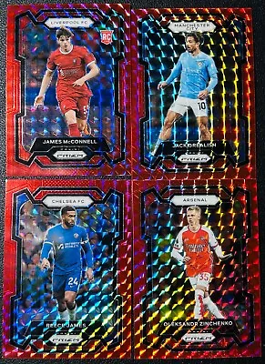 2023-24 Panini Prizm Red MOSAIC EPL English Premier League Pick Your Cards • $2.95