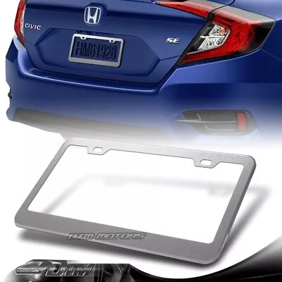 1 X Silver Aluminum Alloy Car License Plate Frame Cover Front Or Rear US Size • $7.99