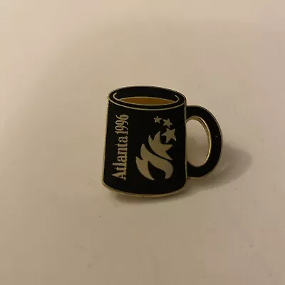 Vintage Atlanta Olympics 1996 Green Enamel Pin Coffee Cup Mug • $5.99