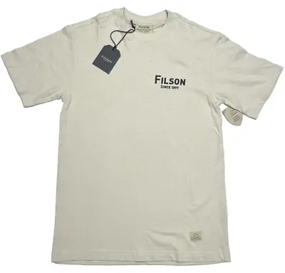 Filson X Ducks Unlimited Outfitter Tee - S - 20172114 Duck Light Stone Beige Off • $19.99