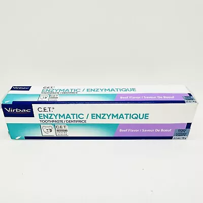 Virbac C.E.T  Enzymatic Toothpaste Beef Flavor 2.5 Oz  Exp:07/2026 • $10.50