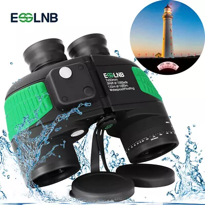 7X50 Binoculars With Rangefinder Compass For Hunting Boating Military Waterproof • $109.84