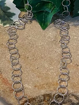 CHARLES GARNIER Sterling Silver Chain Link Necklace 24” 14.9 Grams Beautiful! • $58.65