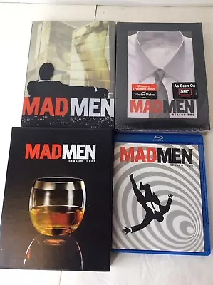 Mad Men Season One Two Three Four 1 2 3 4 DVD Blu Ray Series Set Lot Drama • $31.99