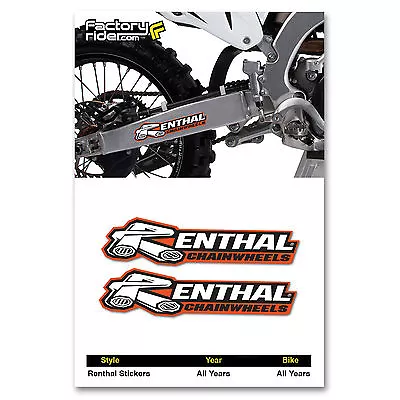 Renthal STICKERS Mx Dirt Bike GRAPHICS Fit All Motocross Bikes! ORANGE • $9.99