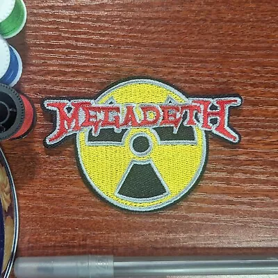 Megadeth Patch Radioactive Heavy Metal Rock Music Embroidered Iron On 2.25x3.25  • $5