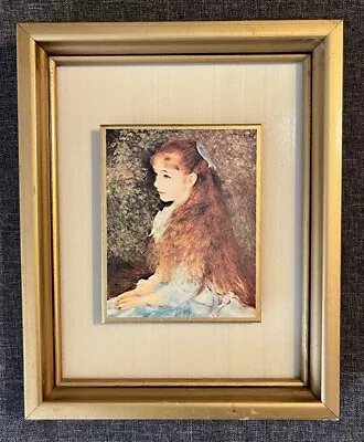 Vintage Pierre - Auguste Renoir Little Irene Portrait 3D Framed Litho Art Print • $38