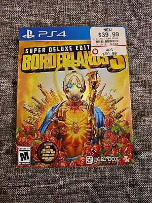 Borderlands 3 -- Super Delux Edition (Sony PlayStation 4 2019) Steelbook • $19.99