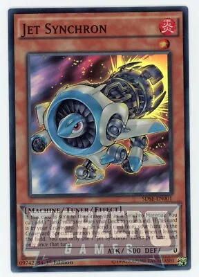 Yugioh SDSE-EN001 Jet Synchron Super Rare 1st Edition NM/LP • £6.50