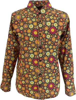 Mens Retro Psychedelic Floral Shirt • £31.99