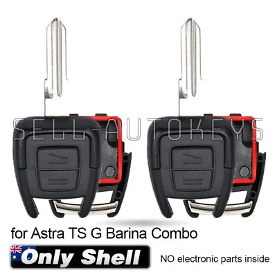 2 For Holden Astra Barina Combo Zafira 2 Buttons Remote Key Blank Shell Case Fob • $28.69