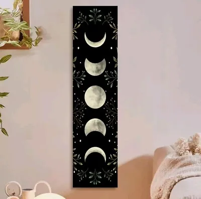 Moon Phase Tapestry ~ Wall Hanging ~ Moon Decor ~ Witchy Decor ~ Pagan ~ Wicca  • £9.50