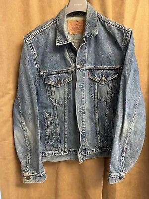 Vintage Levi's Denim Jacket 70503 Mens XL Washed   • £19.99