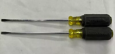 Klein Tools 601-6 3/16  Cabinet 6  Round Shank Tip Screwdriver Set- USA Lot Of 2 • $14.99