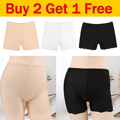 Women's Soft Elastic Safety Pants High Waist Under Leggings Shorts Anti Chafing • £3.83