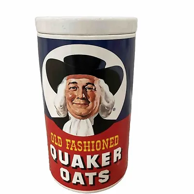 VTG Old Fashioned Quaker Oats Ceramic Cookie Jar Canister 9-5/8 X 5-3/8 Regal • $24.99