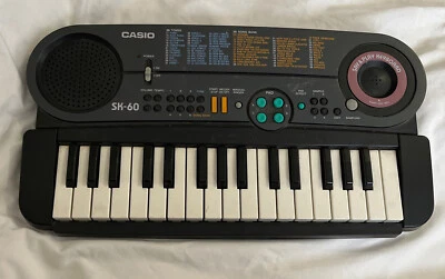 $90 • Buy Casio Keyboard SK-60 Tested And Works Missing Battery Cover 1990's Pre-Owned