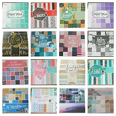 £8.99 • Buy Craft Scrapbook Card Paper Pads 12 X 12 Various Designs * 43 Design Options